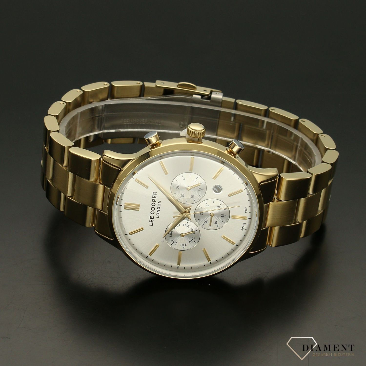 Zegarek męski Lee Cooper 'Złota, duża multidata' LC07046.130 (1).jpg