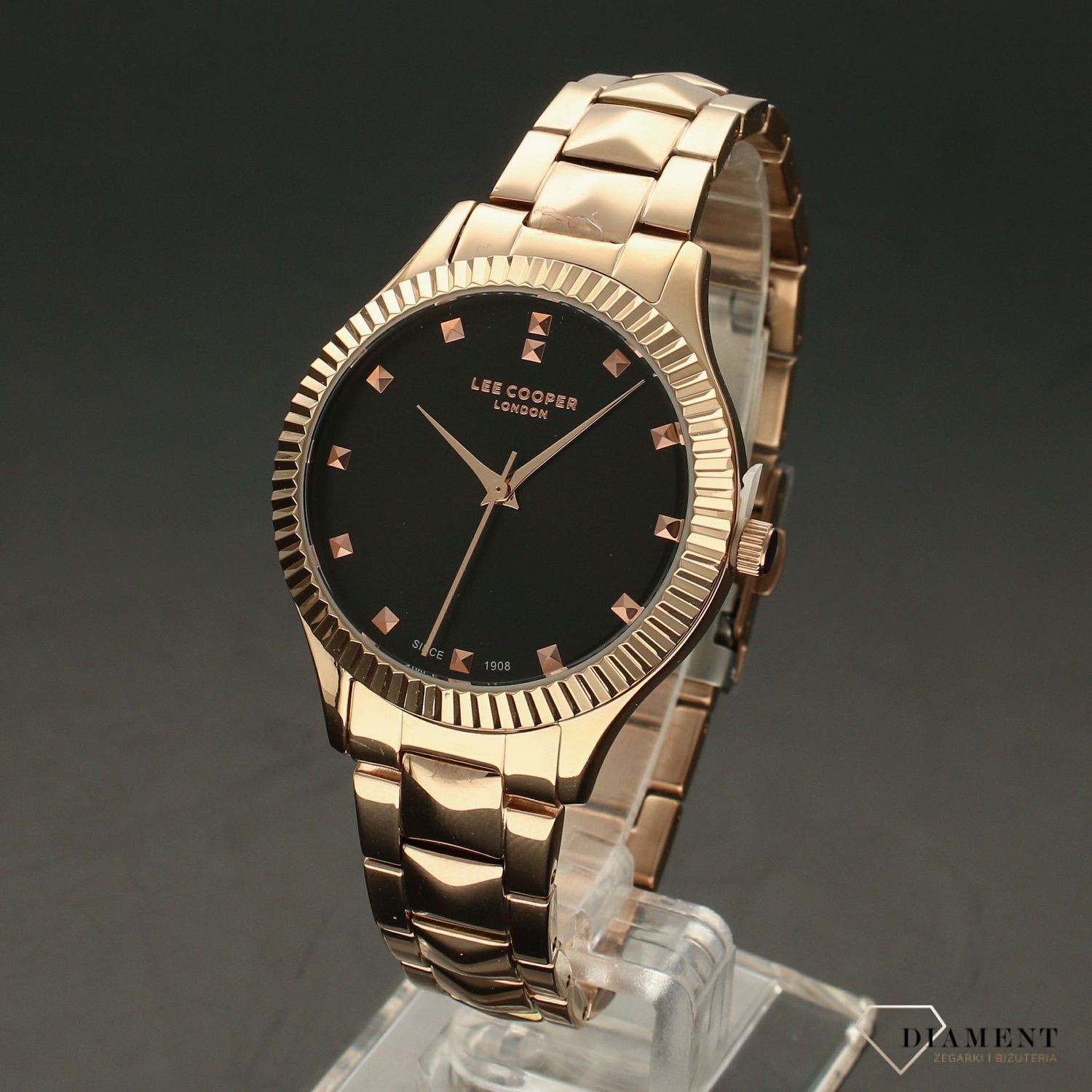 Zegarek damski na bransolecie 'Różowe złoto' LEE COOPERLC07059.450.jpg