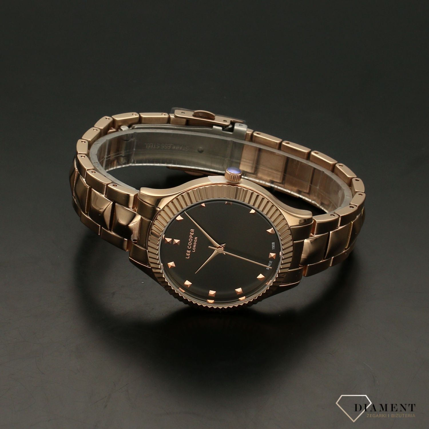 Zegarek damski na bransolecie 'Różowe złoto' LEE COOPERLC07059.450.jpg