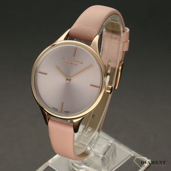 Zegarek damski na różowym pasku skórzanym LEE COOPER LC07099 (2).jpg