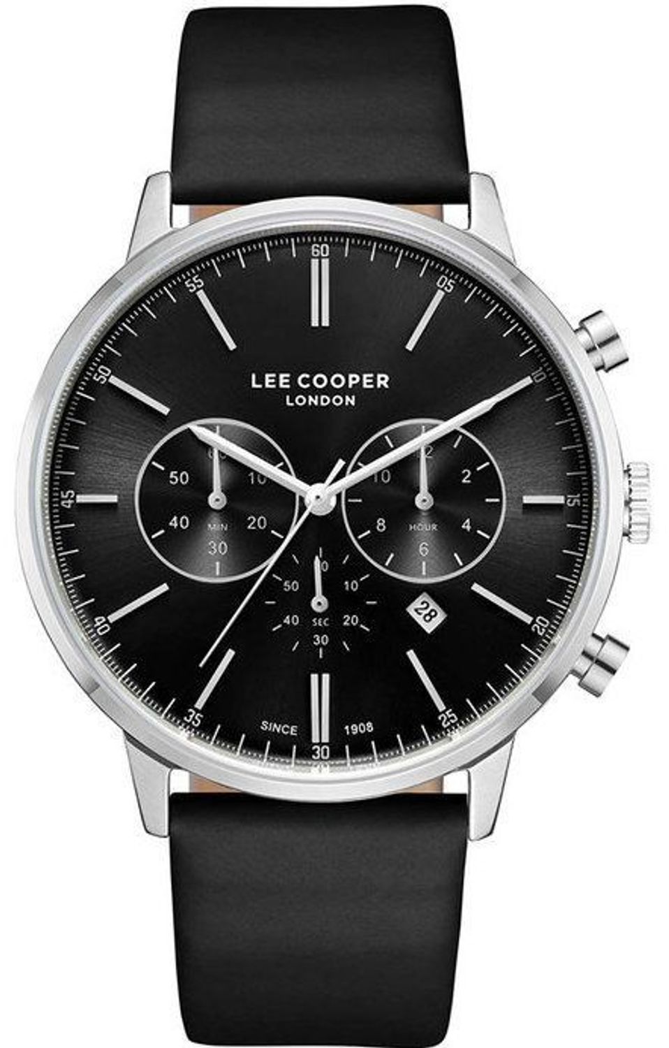 Zegarek LEE COOPER LC08043.351  Zegarek męski w czarnej kolorystyce to idealna propozycja dla zdecydowanych mężczyzn. Niecodzienna tarcza stanowi podstawę sportowego charakteru1.jpg