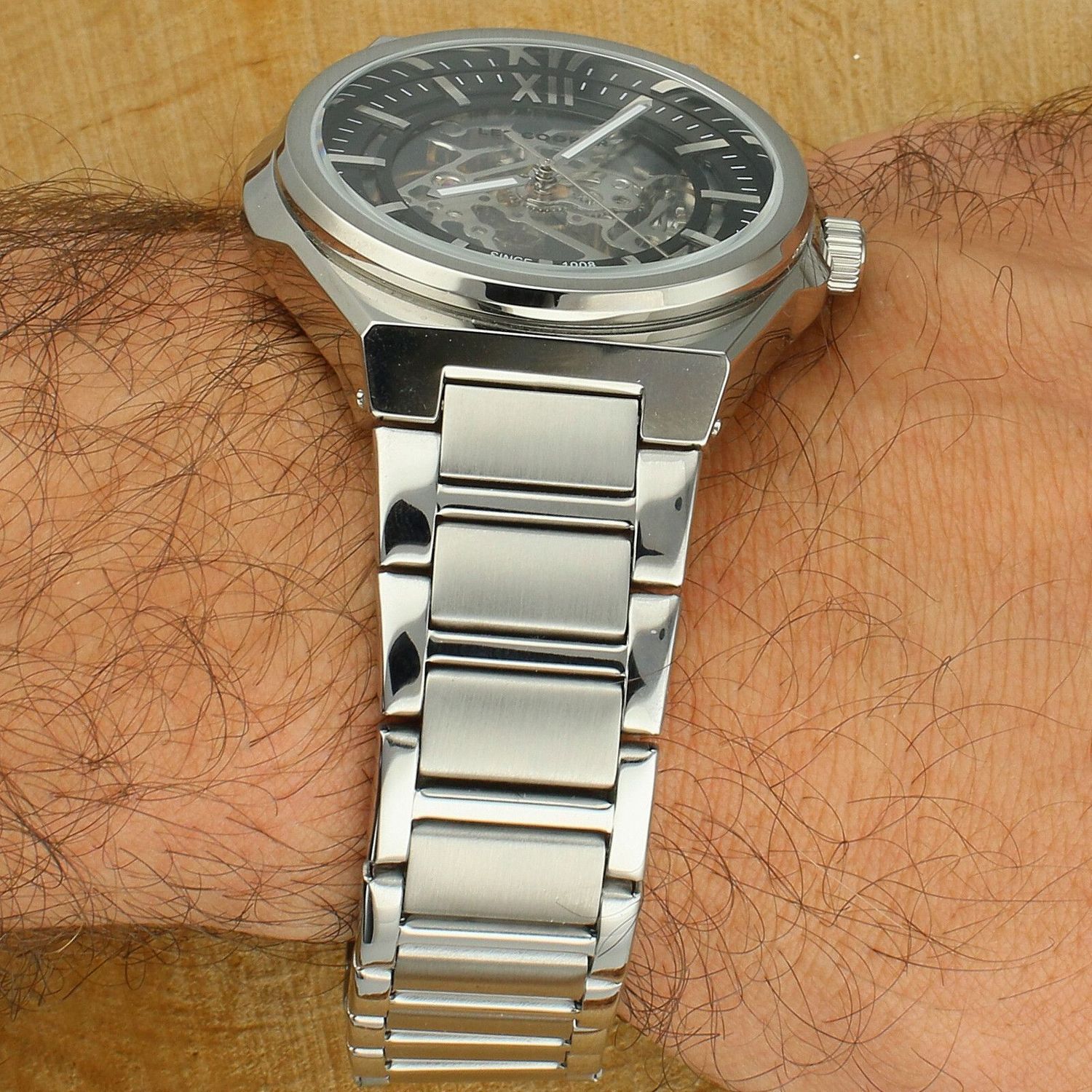 Zegarek Męski Fashion Automatyczny PTS G3265ZH – Czarna Tarcza, Stalowy.jpg