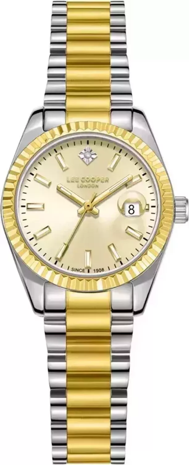Zegarek damski na złotej bransolecie Lee Cooper LC08126.210  to elegancki zegarek✓ Zegarki Lee Cooper✓ Modny zegarek✓ Autoryzowany sklep✓ Kurier Gratis 24h✓ Gwarancja najniższej ceny✓Pomysł na prezent 🎁  1.webp