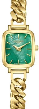 Zegarek damski Lee Cooper LC08130.170 – zielona tarcza, złota bransoleta, fashion (3).jpg