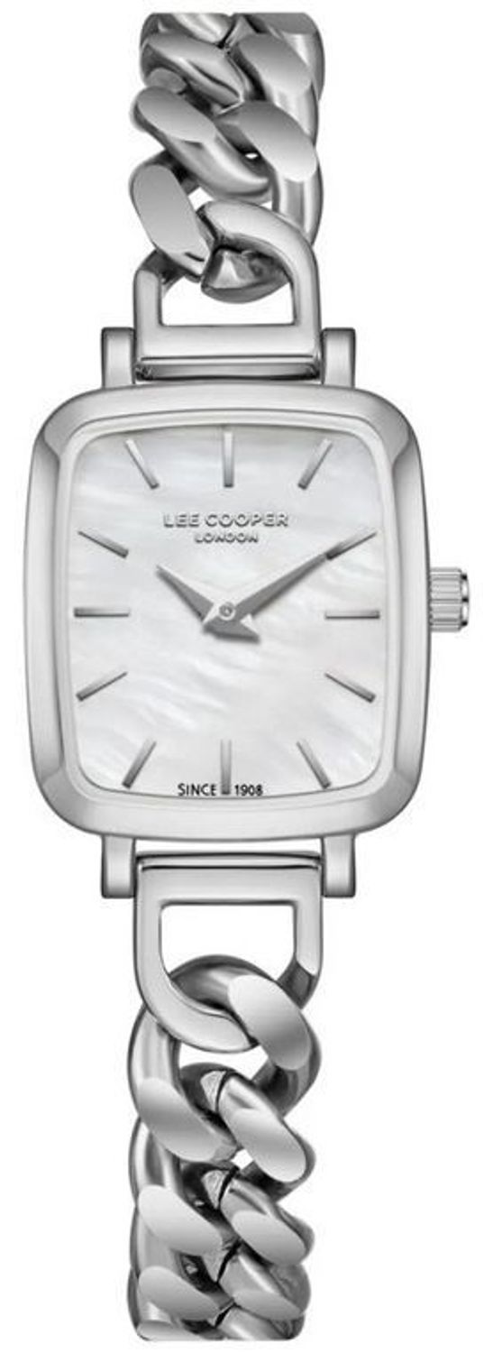 Zegarek damski Lee Cooper LC08130.320 – srebrny, stalowy, kwadratowa koperta, perłowa tarcza (1).jpg