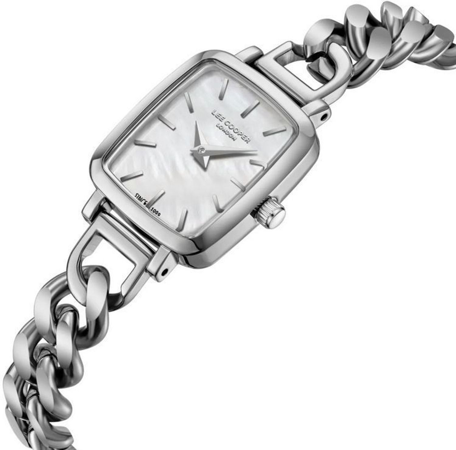 Zegarek damski Lee Cooper LC08130.320 – srebrny, stalowy, kwadratowa koperta, perłowa tarcza (1).jpg