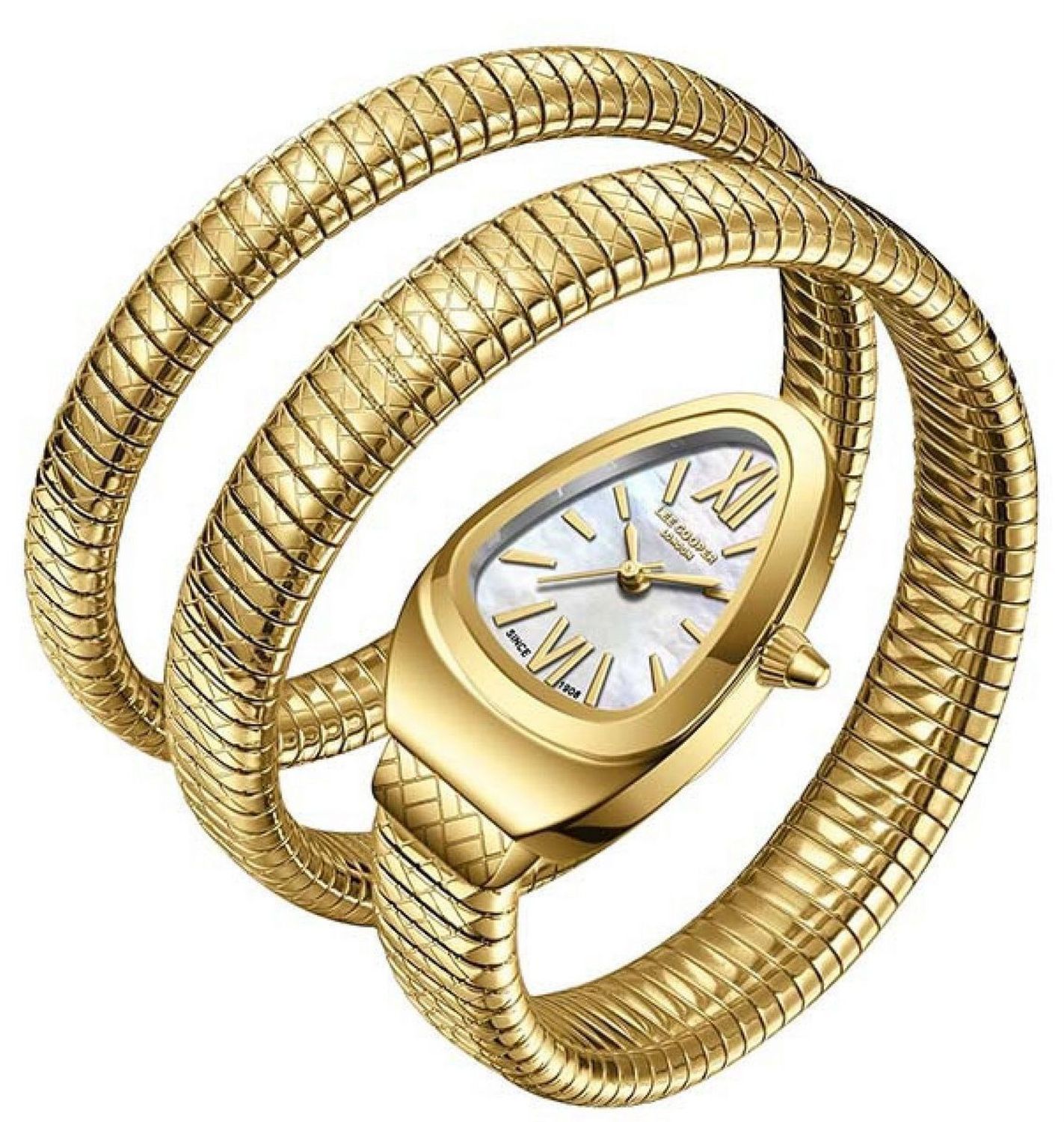 Zegarek damski Lee Cooper LC08173.120 – perłowa tarcza, złota bransoleta  Kolekcja Spring 25 (2).jpg