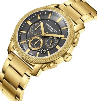 Zegarek Męski Lee Cooper LC08177.160 Złoty Grafitowy Fashion 42 mm (2).jpg