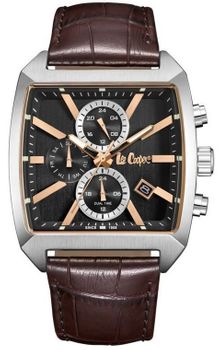 Zegarek Męski Lee Cooper LC08180.362 Skórzany Brązowy Fashion Kwadratowy (2).jpg