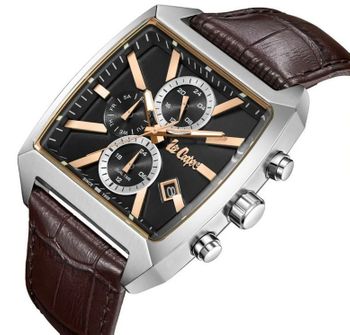 Zegarek Męski Lee Cooper LC08180.362 Skórzany Brązowy Fashion Kwadratowy (3).jpg