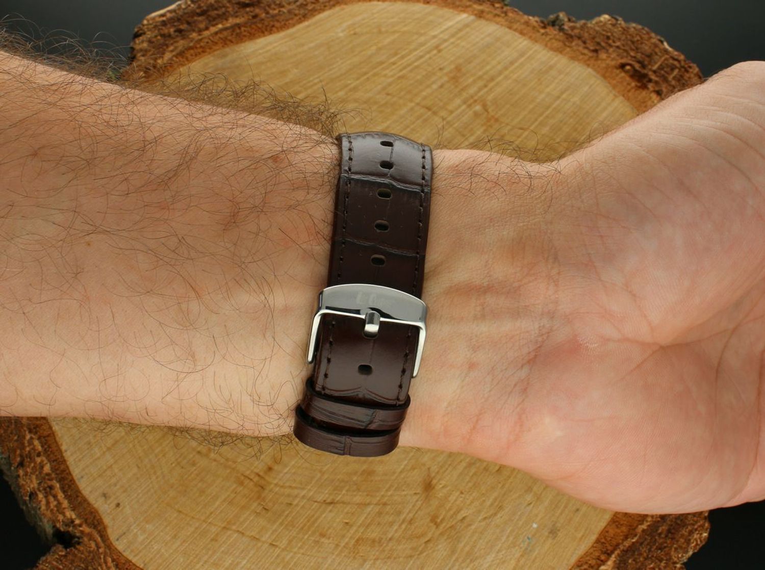 Zegarek Męski Lee Cooper LC08180.362 Skórzany Brązowy Fashion Kwadratowy (2).jpg