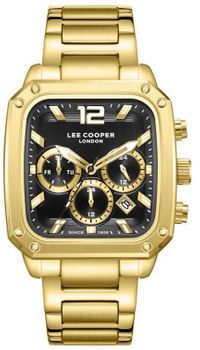 Lee Cooper LC08182.150 – Męski Zegarek Fashion Złoty Kwadratowy Czarna Tarcza (2).jpg