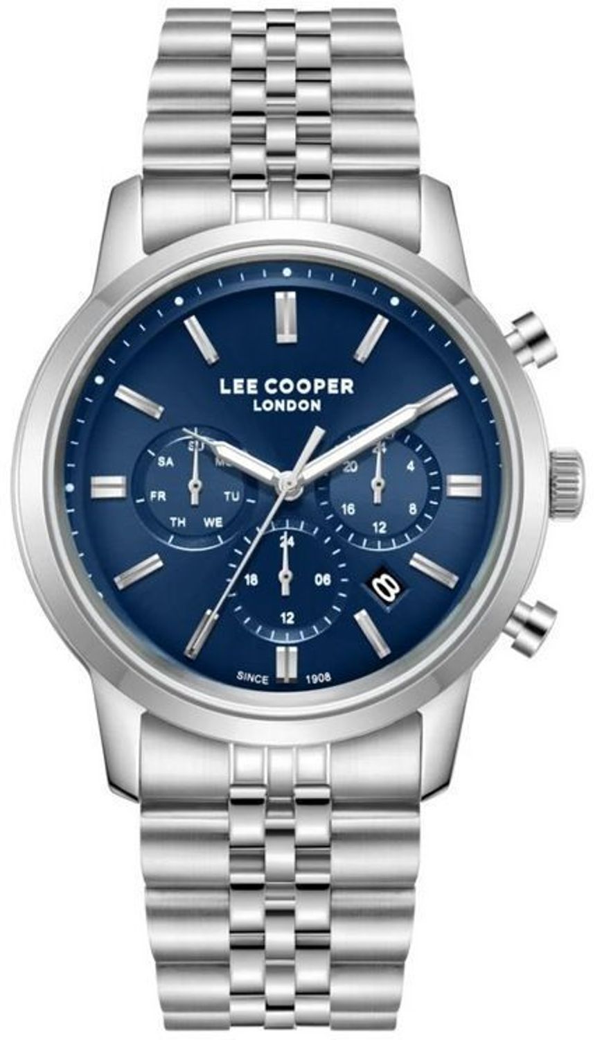Zegarek Męski Lee Cooper LC08187.390 Granatowy Stalowy Fashion 43 mm (2).jpg