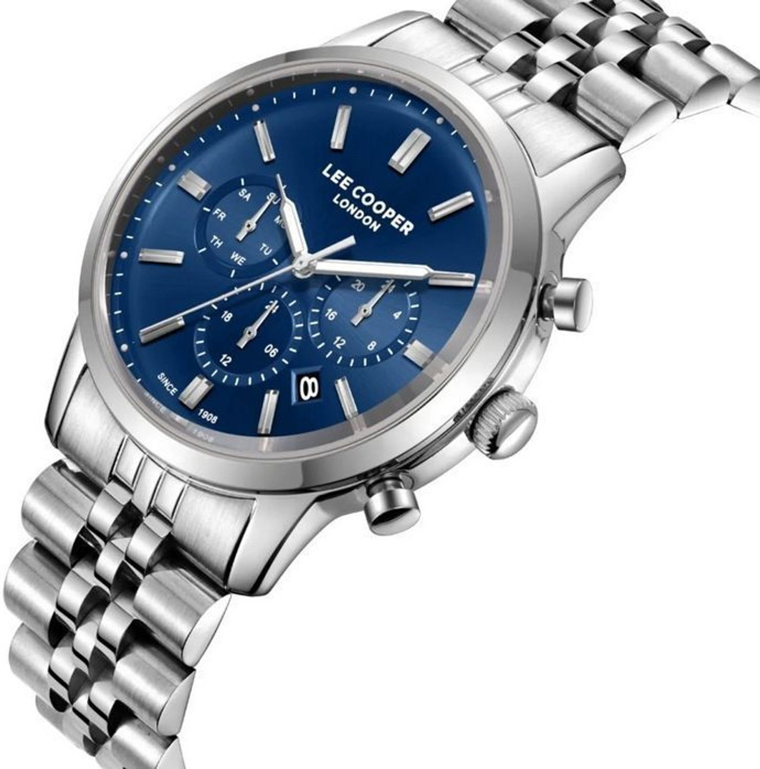 Zegarek Męski Lee Cooper LC08187.390 Granatowy Stalowy Fashion 43 mm (2).jpg