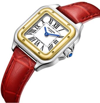 Zegarek damski Lee Cooper LC08191.238 czerwony pasek, stalowa koperta, styl fashion (3).jpg