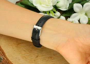 Elegancki zegarek damski Lee Cooper LC08191.331 z czarnym paskiem i srebrną kopertą. Styl fashion, wysoka jakość, idealny na każdą okazję! (1).jpg
