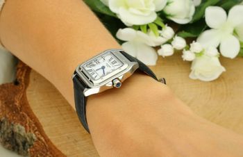 Elegancki zegarek damski Lee Cooper LC08191.331 z czarnym paskiem i srebrną kopertą. Styl fashion, wysoka jakość, idealny na każdą okazję!.jpg