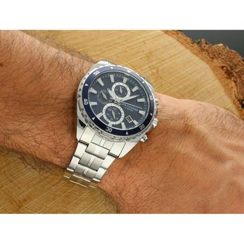 Zegarek męski Lee Cooper LC08217.390, granatowa tarcza, analogowy, stalowa bransoleta, koperta 44 mm, wodoszczelność WR 50. Stylowy i trwały dodatek.2.jpg