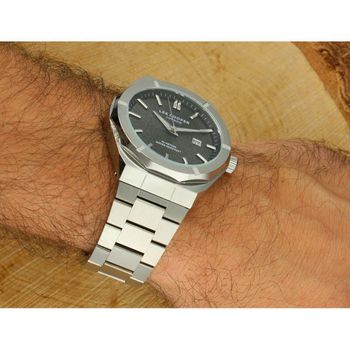 Zegarek męski Lee Cooper LC08234.350, stalowa koperta i bransoleta, czarna tarcza, elegancki i nowoczesny, idealny na letnie dni i codzienne stylizacje.4.jpg