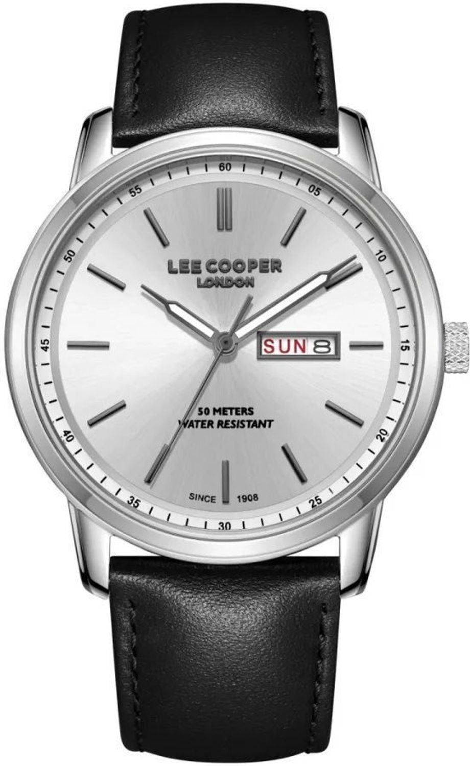 Zegarek męski Lee Cooper LC08235.331 z linii Fashion Summer 25 – elegancki model ze stalową kopertą i czarnym skórzanym paskiem. Idealny na lato, casual i eleganckie stylizacje.1.jpg