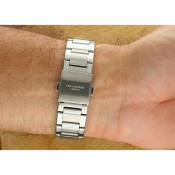 Ekskluzywny zegarek męski Lee Cooper LC08240.330, czarnystalowy, okrągła koperta, stalowa bransoleta, elegancki i nowoczesny dodatek do każdej stylizacji.4.jpg