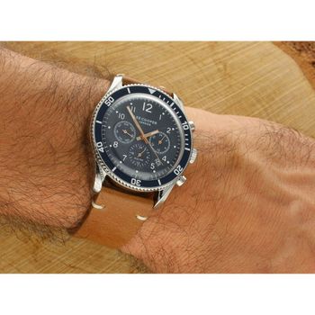 Zegarek męski Lee Cooper LC08260.394, granatowa tarcza, pasek skórzany, stalowa koperta 42 mm, datownik, wodoszczelność WR 50 – elegancki i komfortowy.2.jpg