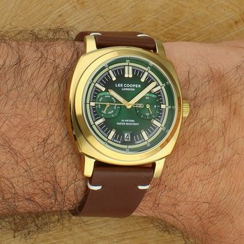 Zegarek męski Lee Cooper Spring 26 LC08377.174 zestaw prezentowy z dodatkowym paskiem green.jpg