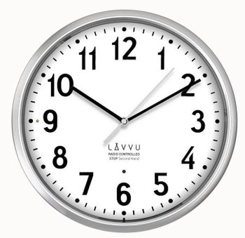 Zegar na ścianę Accurate Metallic Silver sterowany sygnałem radiowym LCR3010 (3).jpg