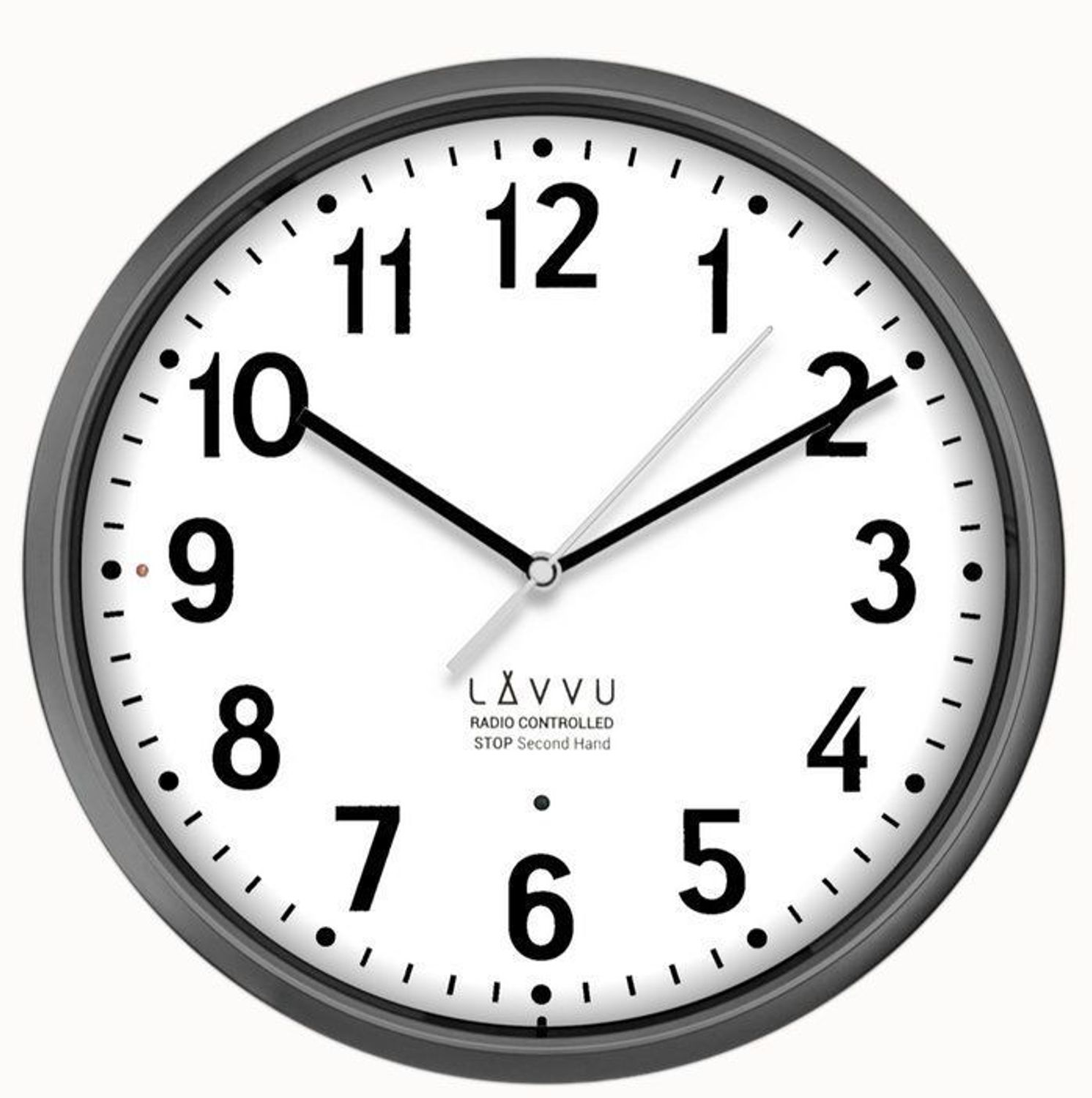 Zegar na ścianę Accurate Metallic Silver sterowany sygnałem radiowym LCR3011 (1).jpg