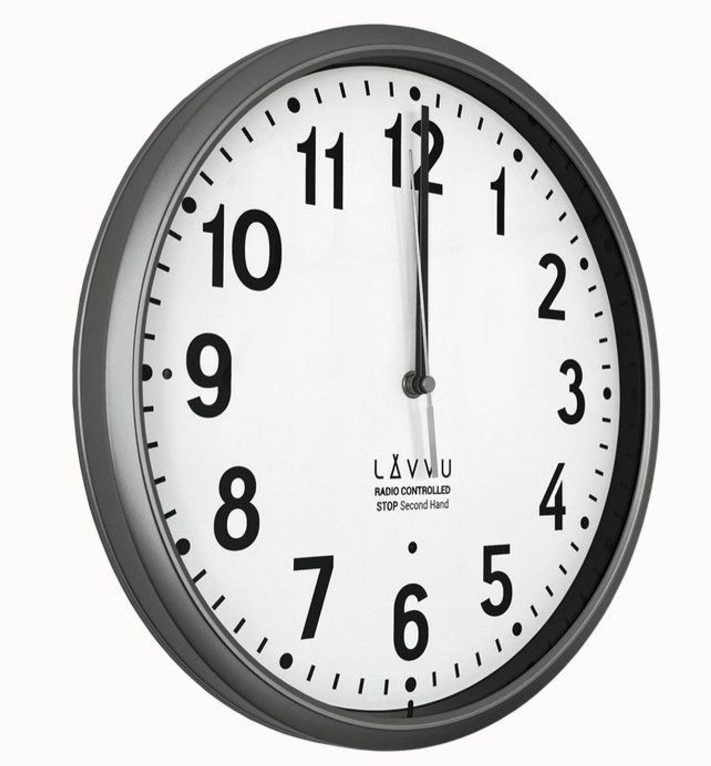 Zegar na ścianę Accurate Metallic Silver sterowany sygnałem radiowym LCR3011 (1).jpg