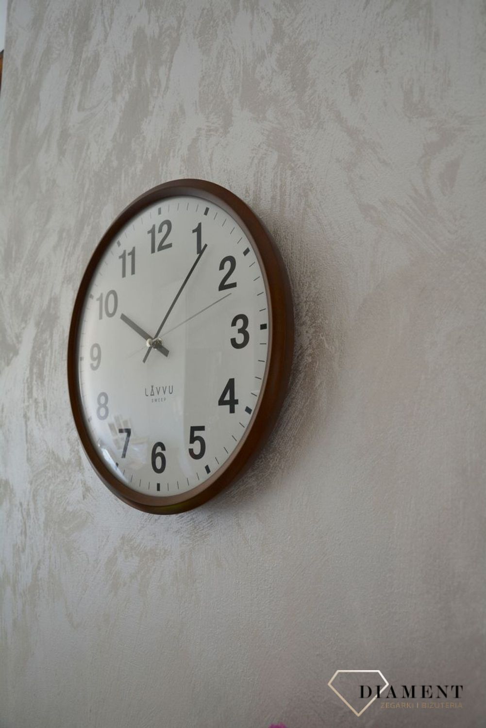 Zegar ścienny okrągły Lavvu brązowy LCS4041v.jpg