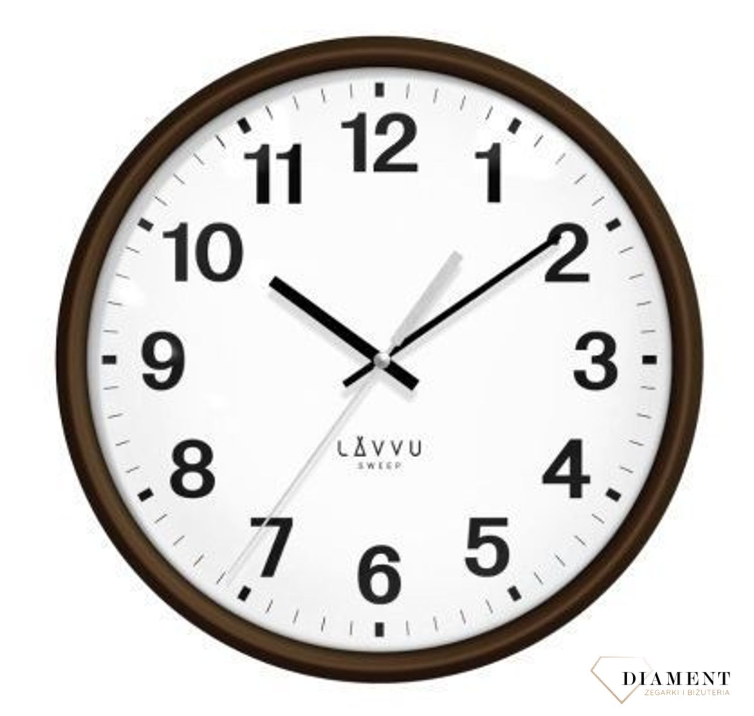 Zegar ścienny okrągły Lavvu brązowy LCS4041v.jpg