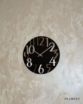 Zegar ścienny LAVVU STYLE Brown Wood LCT1010 Wood z drewna✓ zegar ścienny nowoczesny ✓zegary ścienne w sklepie z zegarami Zegarki-Diament.pl  (1).JPG