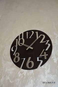 Zegar ścienny LAVVU STYLE Brown Wood LCT1010 Wood z drewna✓ zegar ścienny nowoczesny ✓zegary ścienne w sklepie z zegarami Zegarki-Diament.pl  (12).JPG