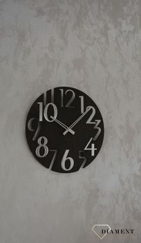 Zegar ścienny LAVVU STYLE Brown Wood LCT1010 Wood z drewna✓ zegar ścienny nowoczesny ✓zegary ścienne w sklepie z zegarami Zegarki-Diament.pl  (9).JPG