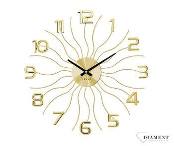 Zegar ścienny LAVVU Sun LCT1221 ✅ Nowoczesny zegar na ścianę w kolorze złotym ✅.jpg