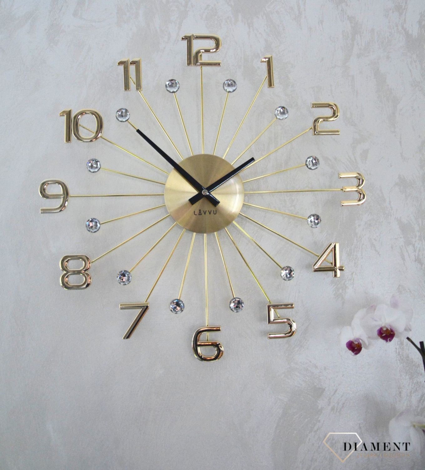 Zegar ścienny LAVVU CRYSTAL Sun LCT1231.jpg