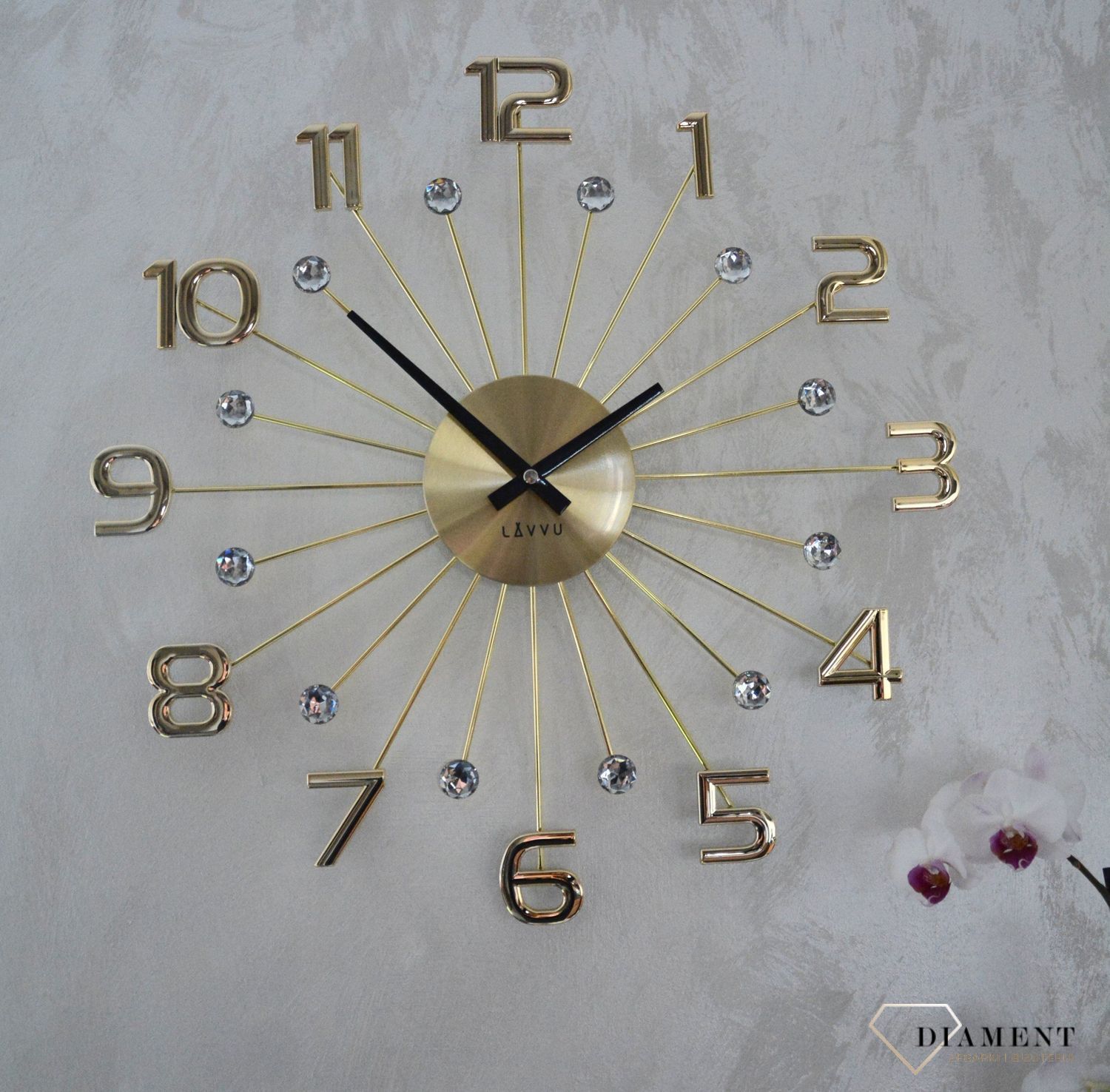 Zegar ścienny LAVVU CRYSTAL Sun LCT1231.jpg