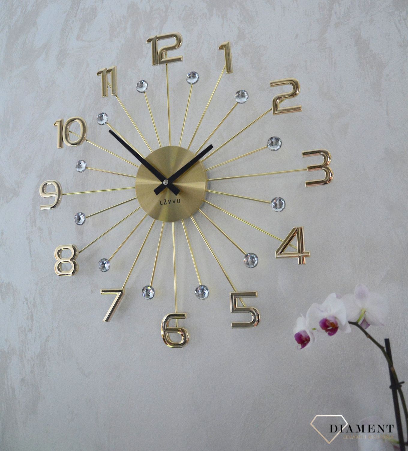 Zegar ścienny LAVVU CRYSTAL Sun LCT1231.jpg