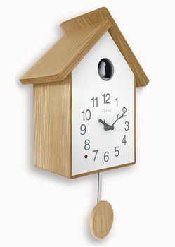 Zegar ścienny drewniany domek z kukułką LCT4021.jpg