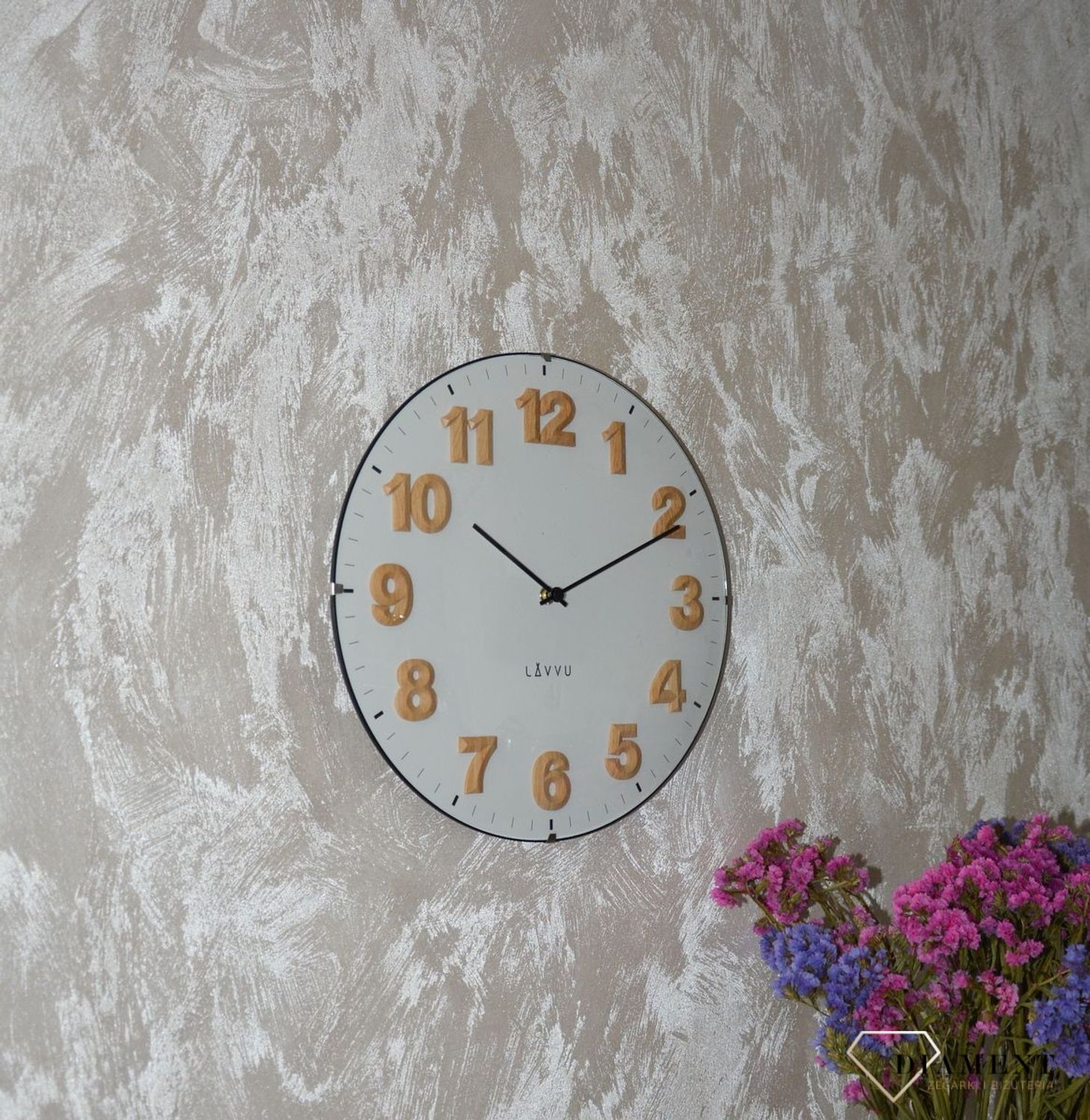 Zegar ścienny okrągły Lavvu szklany LCT4030.jpg