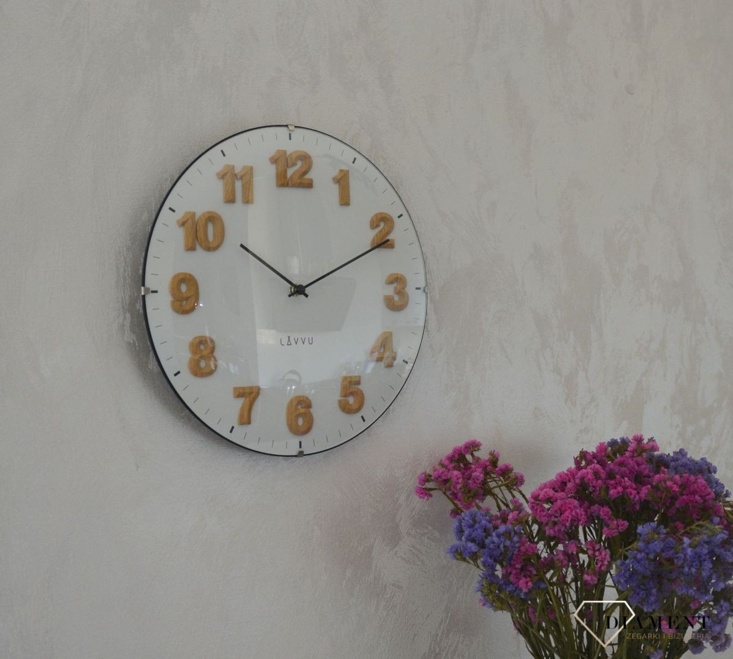 Zegar ścienny okrągły Lavvu szklany LCT4030.jpg