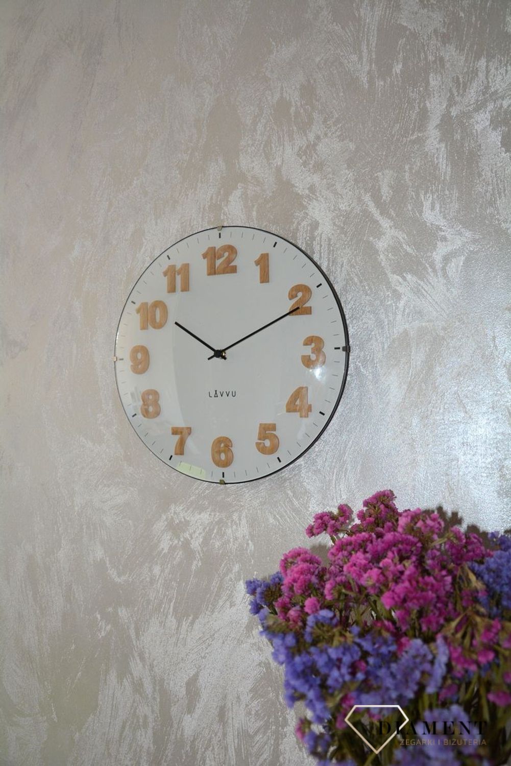 Zegar ścienny okrągły Lavvu szklany LCT4030.jpg