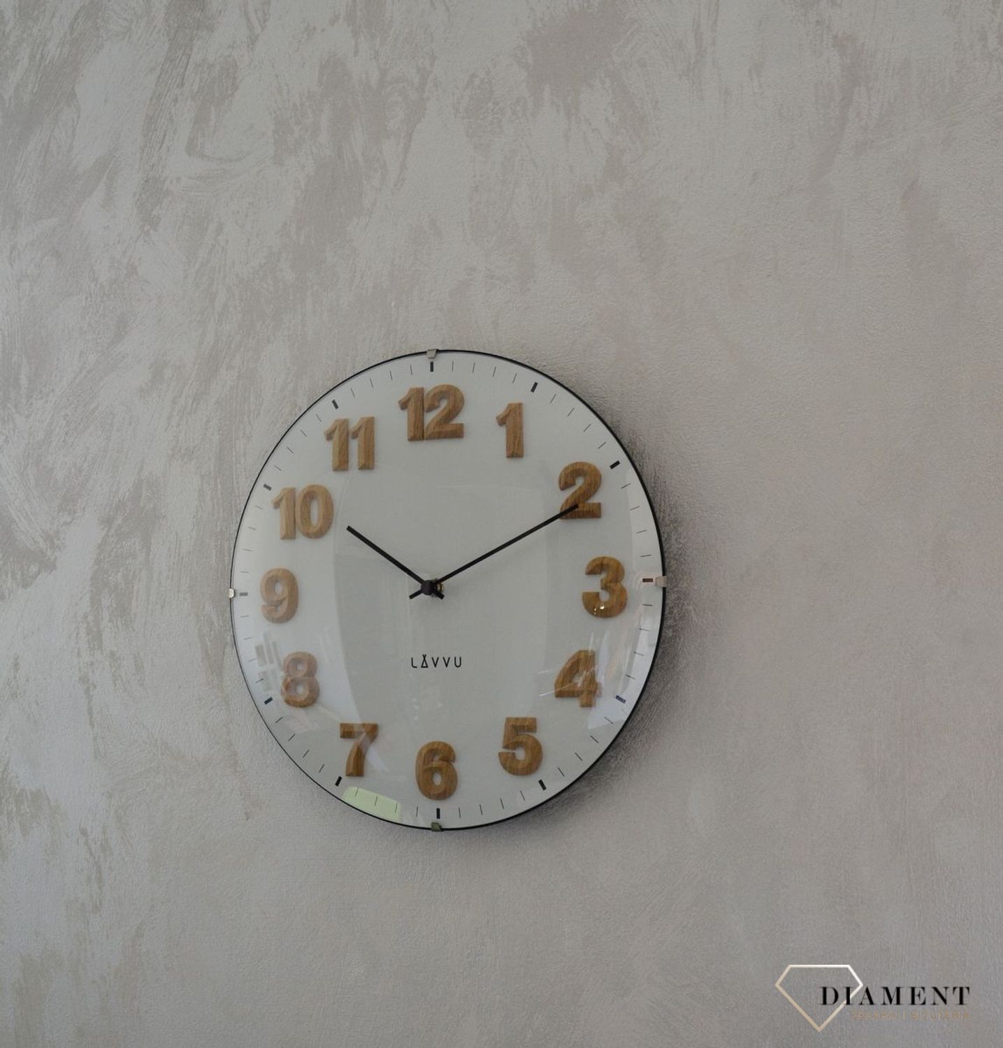 Zegar ścienny okrągły Lavvu szklany LCT4030.jpg