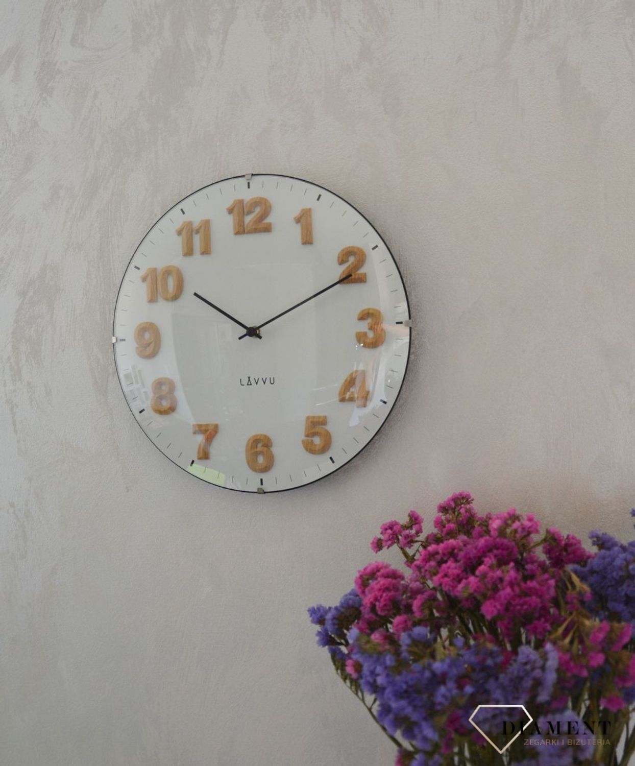 Zegar ścienny okrągły Lavvu szklany LCT4030.jpg