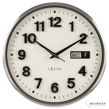 Zegar ścienny okrągły do salonu w metalowej obudowie LCT4050  (1).jpg