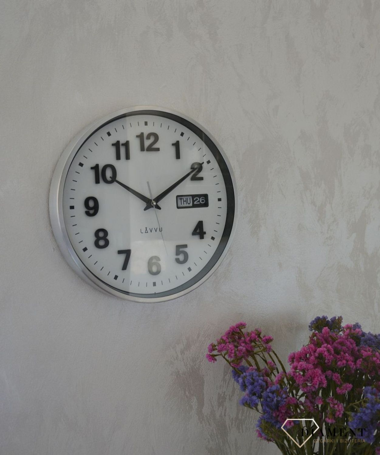 Zegar ścienny okrągły do salonu w metalowej obudowie LCT4050  (1).jpg