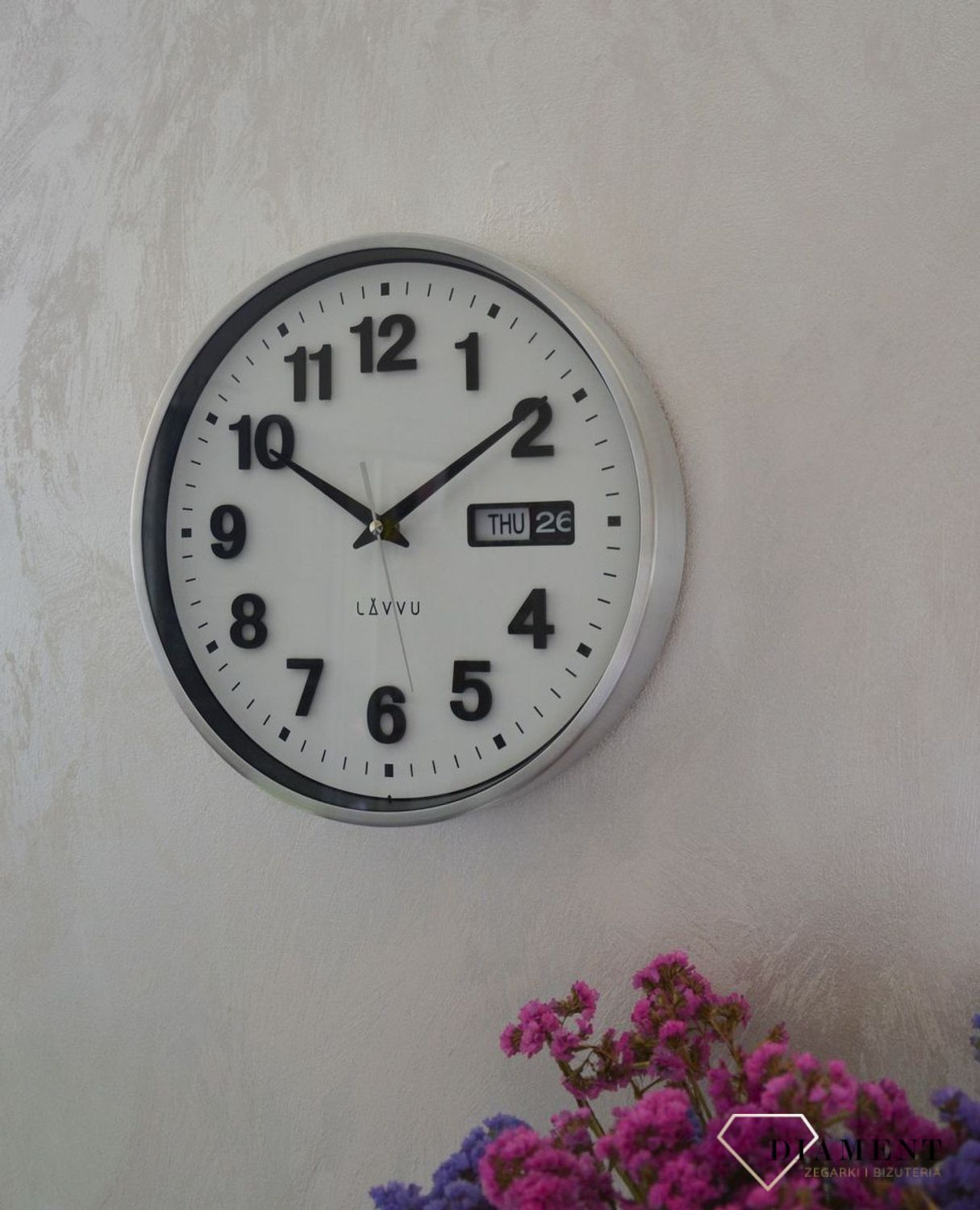 Zegar ścienny okrągły do salonu w metalowej obudowie LCT4050  (1).jpg
