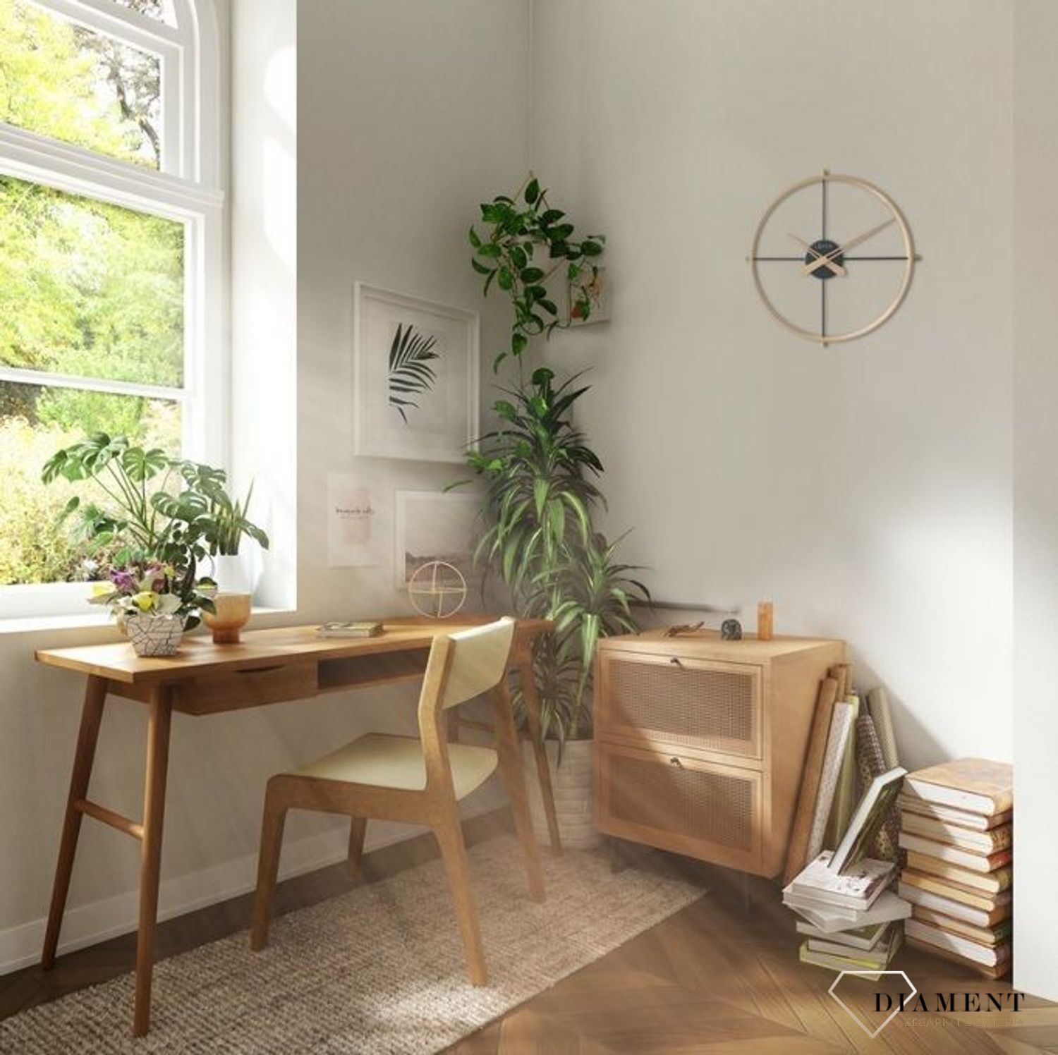 Zegar na ścianę Studio drewno, metal LAVVU LCT4080.jpg