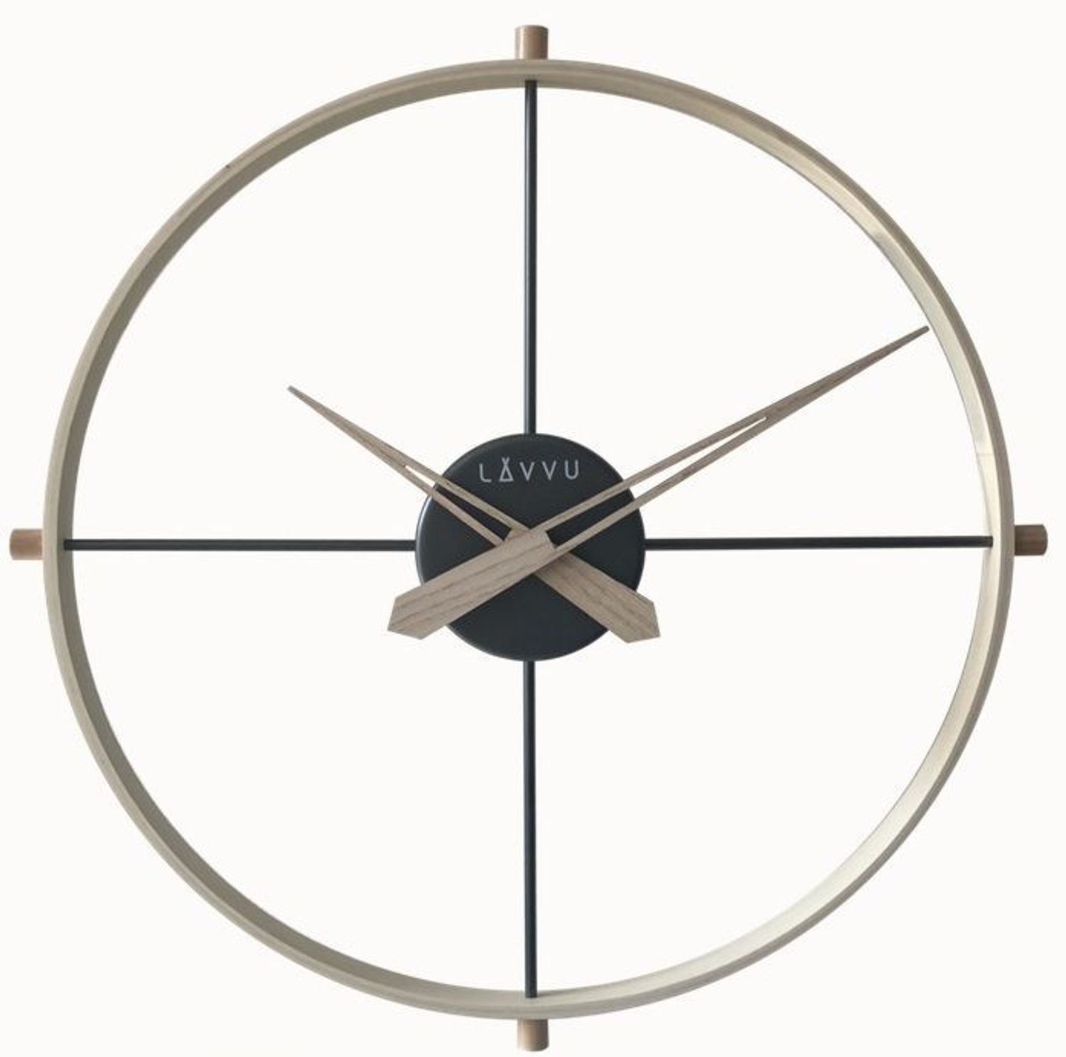 Zegar na ścianę Studio drewno, metal LAVVU LCT4080.jpg